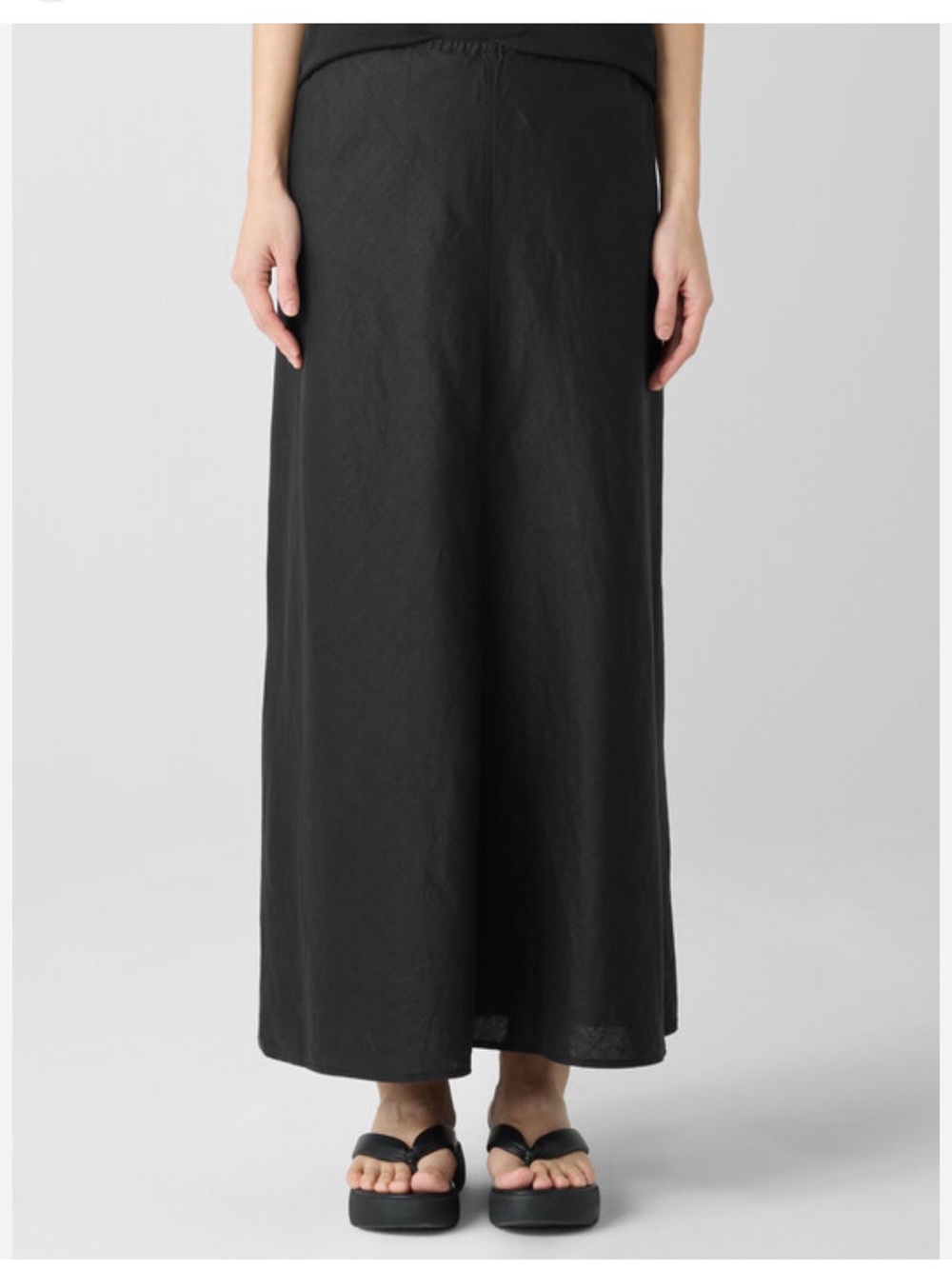 Eileen Fisher Linen & Silk Gray Maxi Skirt. Size Large. NWOT - Picture 7 of 7